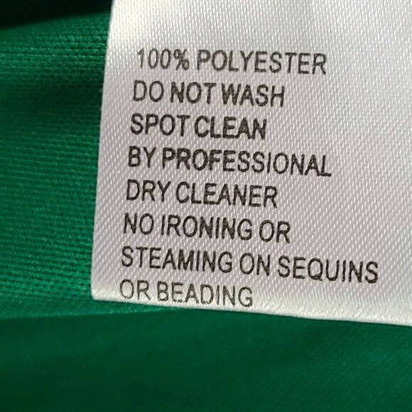 New MAC DUGGAL 12428 Emerald Charmeuse Rhinestone Strap Trumpet Gown Wm (4) $298 - Picture 10 of 13